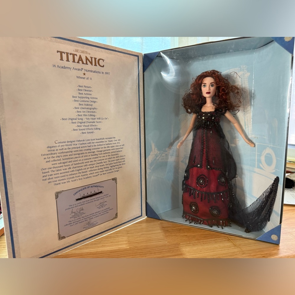 Titanic Rose DeWitt Bukater Collector Doll (1998 Galoob) – NIB with COA